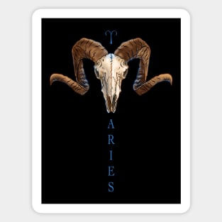 Aries Skull Sticker